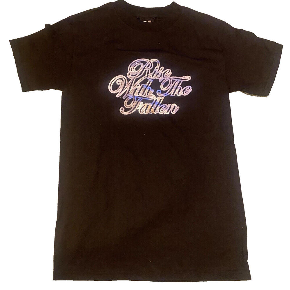 Vintage Fallen Men's T-shirt Size Small "Rise with the Fallen" Streetwear